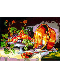 Canevas : 45x60 cm, nature morte