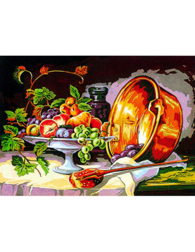 Canevas : 45x60 cm, nature morte