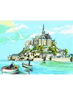 Canevas : 45x60 cm, le mont st. Michel