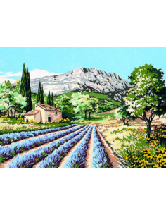 Canevas : 45x60 cm, la Ste victoire