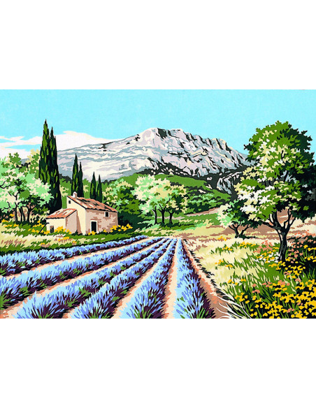 Canevas : 45x60 cm, la Ste victoire