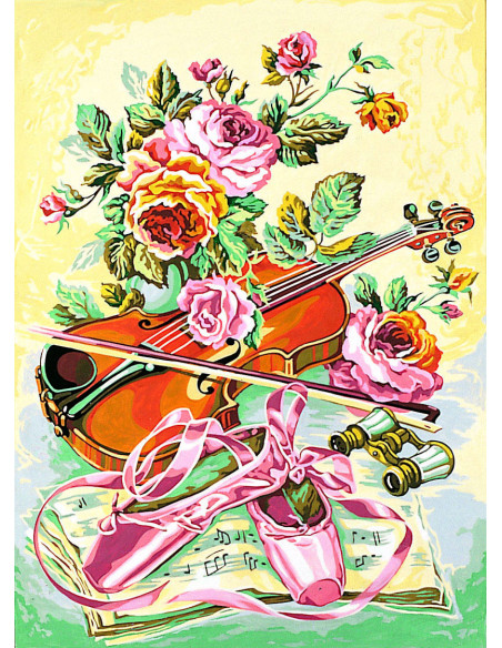 Canevas : 45x60 cm, soir d'Opera