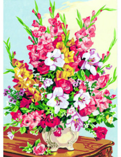 Canevas : 45x60 cm, Bouquet