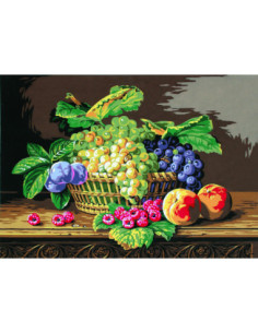 Canevas : 45x60 cm, Nature morte (XIXe)
