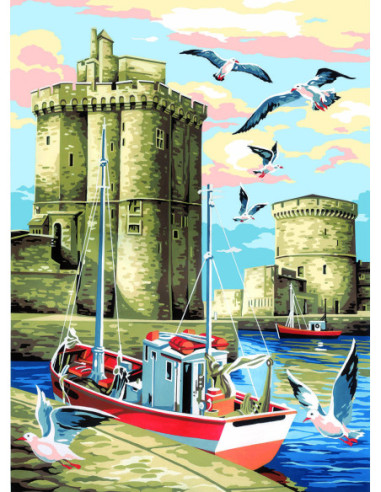 Canevas : 45x60 cm, La rochelle