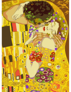 Canevas : 45x60 cm, Le baiser