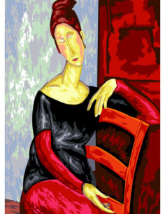 Canevas : 45x60 cm, Jeanne de Modigliani