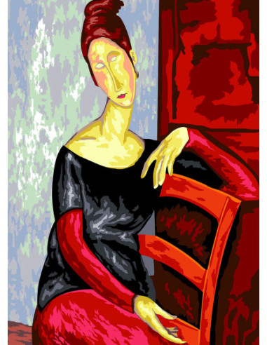 Canevas : 45x60 cm, Jeanne de Modigliani