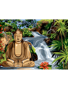 Canevas : 45x60 cm, Bouddha