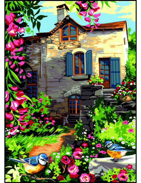 Canevas : 45x60 cm, La vieille masure