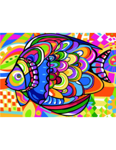 Canevas : 45x60 cm, Poisson