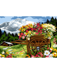 Canevas : 45x60 cm, N18 - la charrue