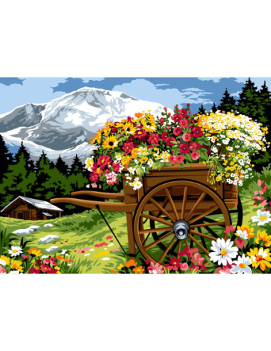 Canevas : 45x60 cm, N18 - la charrue