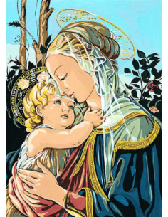 Canevas : 45x60 cm, Canevas madone