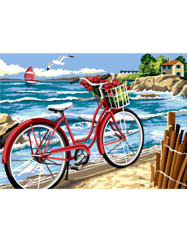 Canevas : 45x60 cm, N19 - vague d'été