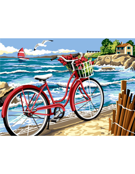 Canevas : 45x60 cm, N19 - vague d'été