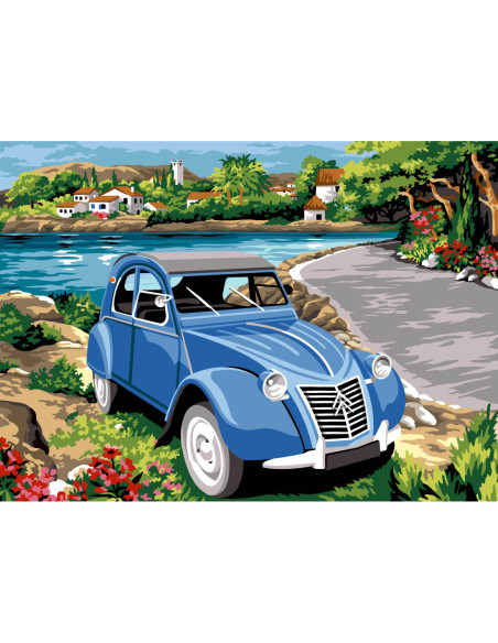 Canevas : 45x60 cm, N19 - pause provençale