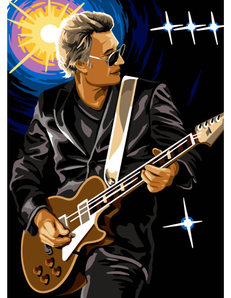 Canevas : 45x60 cm, N19 - rock'n'roll