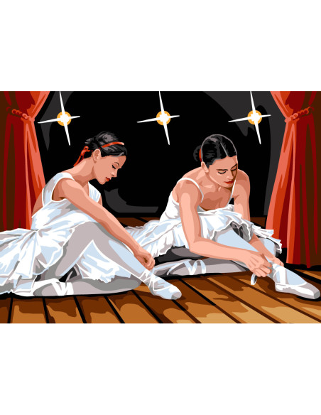 Canevas : 45x60 cm, N20 - les chaussons