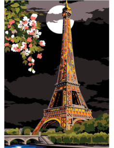 Canevas : 45x60 cm, N20 - vue de la seine