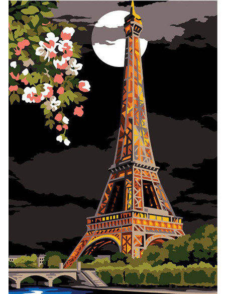 Canevas : 45x60 cm, N20 - vue de la seine