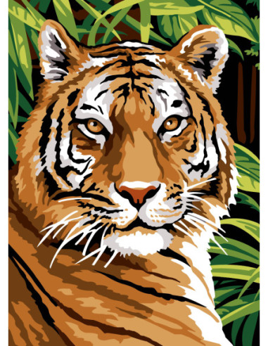 Canevas : 45x60 cm, N21 - jungle en pause