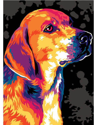 Canevas : 45x60 cm, N23 - pop terrier