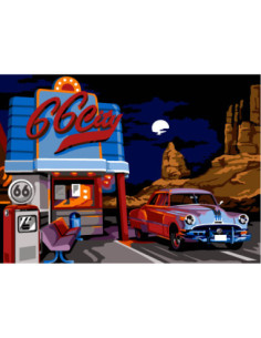 Canevas : 45x60 cm, N22 - 66 city