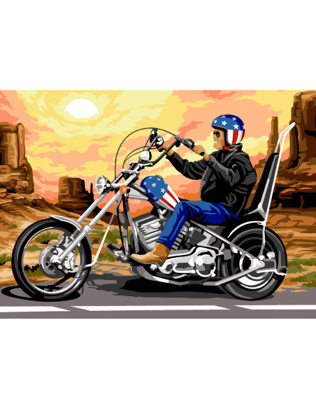 Canevas : 45x60 cm, N23 - canyon Harley