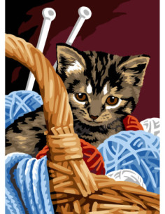 Canevas : 45x60 cm, N23 - petite laine