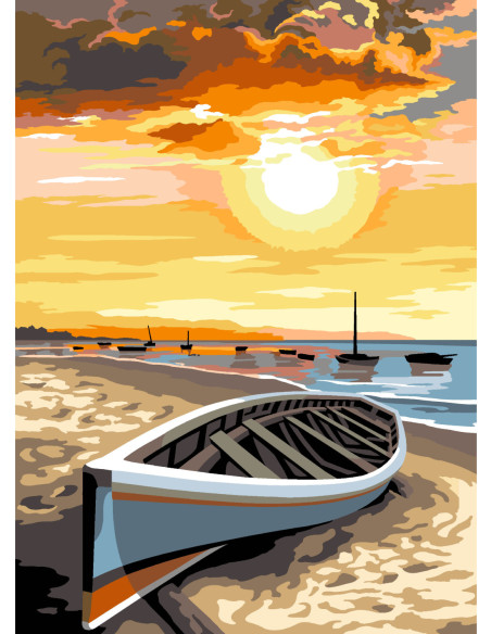 Canevas : 45x60 cm, N23 - échouage