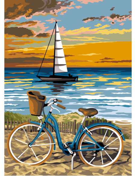 Canevas : 45x60 cm, N23 - entre sable et mer