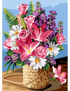Canevas : 45x60 cm, N23 - le bouquet