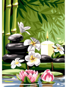 Canevas : 45x60 cm, N24 - clapotis