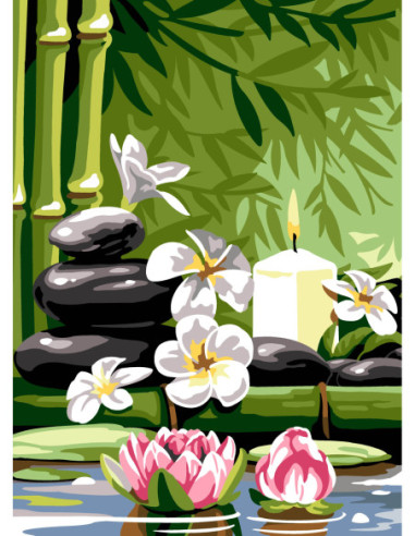 Canevas : 45x60 cm, N24 - clapotis