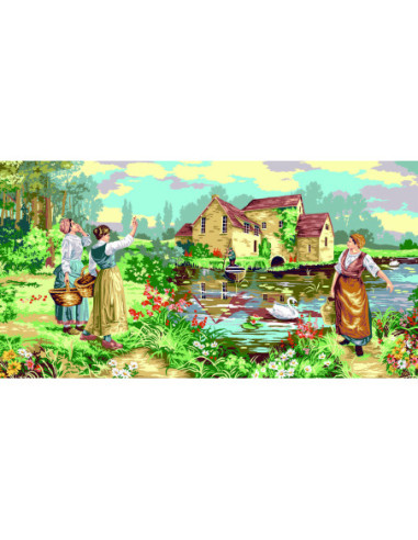 Canevas : 65x120 cm, L'appel au passeur