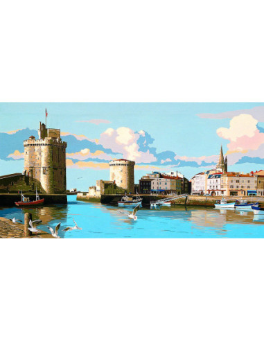 Canevas : 65x120 cm, la Rochelle