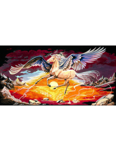Canevas : 65x120 cm, pégase
