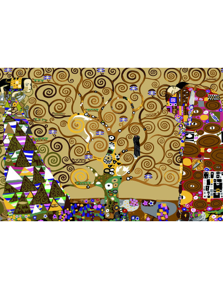 Canevas : 100x135 cm, L'arbre de vie- se