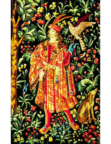 Canevas : 100x135 cm, départ pour chasse