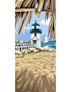 Canevas : 70x40 cm, N22 - a l'ombre du phare