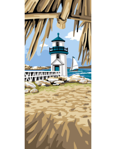 Canevas : 70x40 cm, N22 - a l'ombre du phare