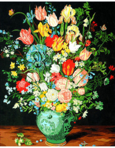 Canevas : 75x90 cm, le vase bleu