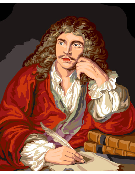 Canevas : 75x90 cm, N23 - Molière