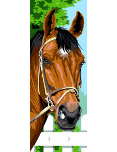 Canevas : 25x60 cm, Le cheval