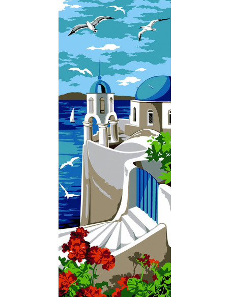 Canevas : 25x60 cm, Au sommet