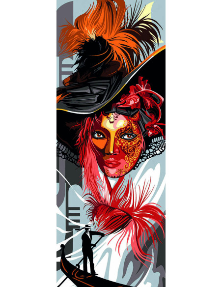 Canevas : 25x60 cm, Masque
