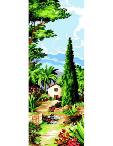Canevas : 25x60 cm, Chemin de Provence