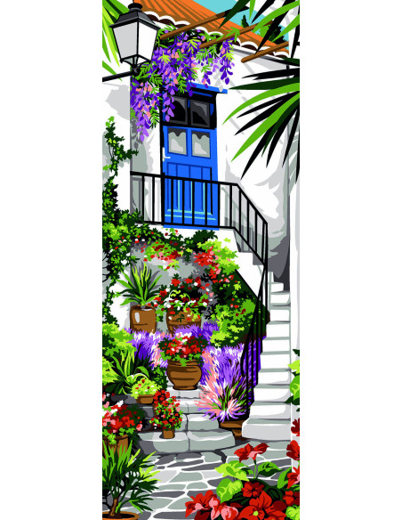 Canevas : 25x60 cm, Arrière cour