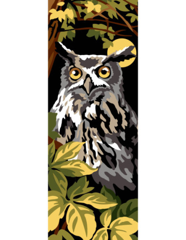Canevas : 25x60 cm, N21 - chouette
